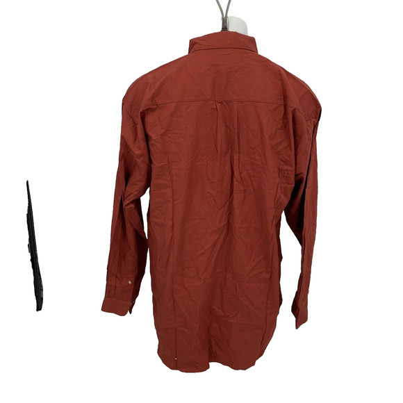 Hunting Horn Men Large Shirt Button Up Long Sleeve Adult Front Pockets L 39-14 - Picture 2 of 7